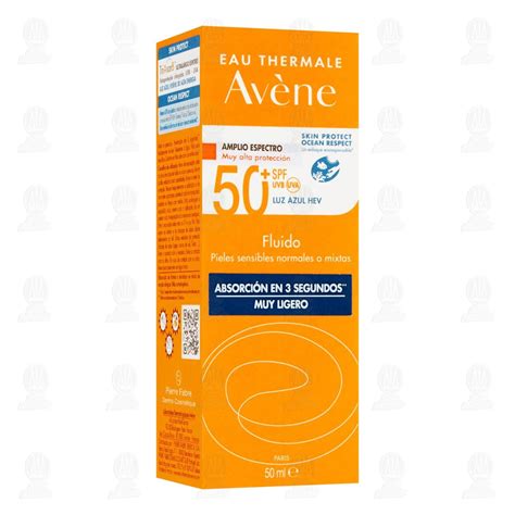 Avène Protector Solar Fluido Muy Ligero FPS 50 Sin color para Pieles