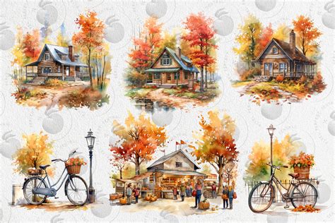 Watercolor Fall Clipart Sweater Weather Autumn Decor Fall Instant ...