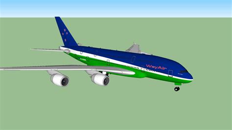 Weyair Airbus A380 800 Fictional 3d Warehouse