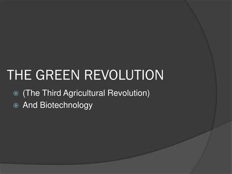 Ppt The Green Revolution Powerpoint Presentation Free Download Id9353990