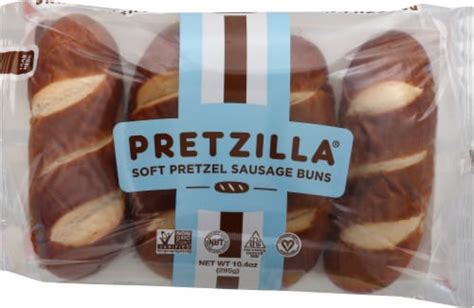 Pretzilla Soft Pretzel Sausage Buns 4 Ct 2 6 Oz Kroger