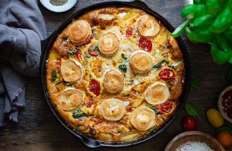 Goats Cheese Frittata With Spinach And Tomatoes The Last Food Blog