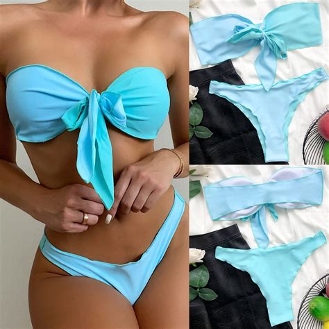 Sdjma Swimsuits For Women Two Piece Bathing Suits Floral Print Women S Bikini Patchwork Set