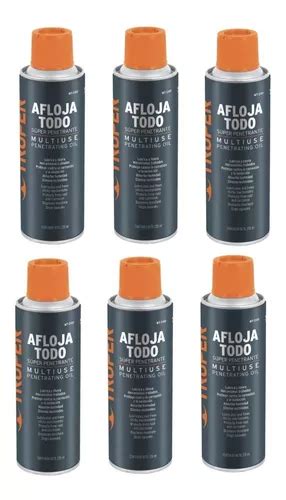 Lubricante En Aerosol X6 Unidades Aflojatodo 235ml Truper