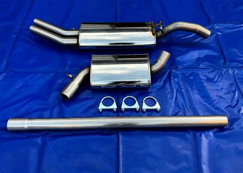 GM Car Solution Edelstahl Auspuffanlage VW Golf 2 Von Novus 2x50 55er