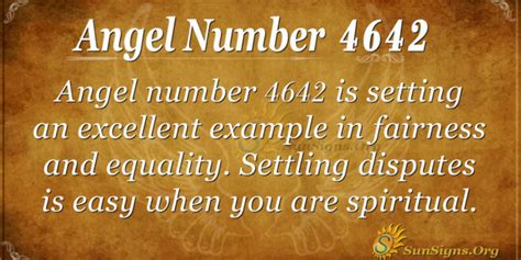 Angel Number 4642 Meaning: Fairness And Equality - SunSigns.Org