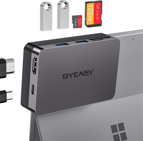 Byeasy Docking Station 6 In 1 Microsoft Surface Pro 7 Usbc