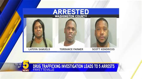 Investigation Into Drug Trafficking In Fayetteville Leads To 5 Arrest