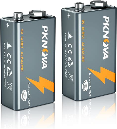 Amazon Fseofu PKNOVA 9V Batteries 2 Count Alkaline Battery 9