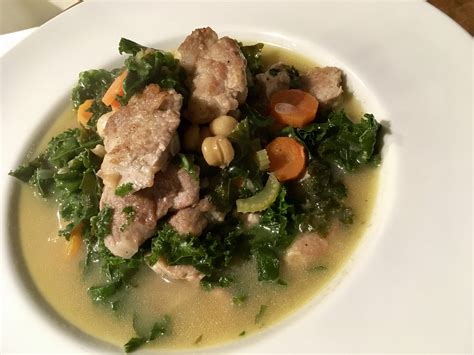 Pork Tenderloin Soup With Chickpeas And Kale Live The Live