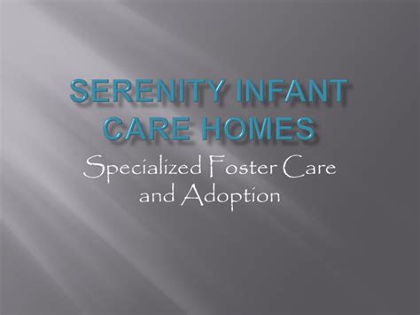 Serenity Infant Care Homes