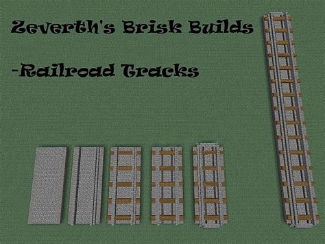 Zeverth's Brisk Builds - 1 - Railroad Tracks Minecraft Project