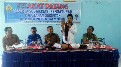 Pemkab Samosir Sosialisasikan Pengaturan Pola Tanam Serentak