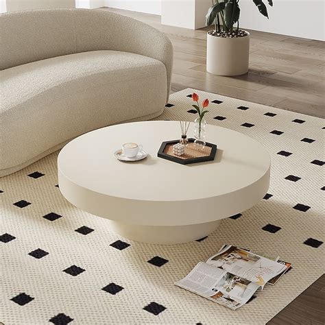 Off-white Modern Coffee Table KY-8871 at Lowes.com