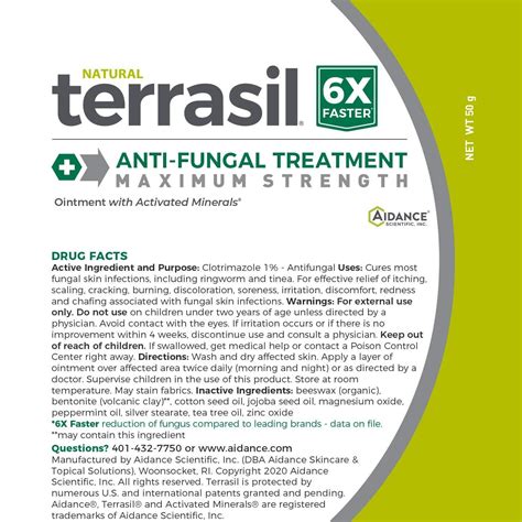 Terrasil Anti Fungal Treatment Gm Max Antifungal Cleansing Soap