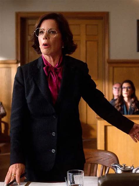 So Help Me Todd Marcia Gay Harden Black Corduroy Blazer