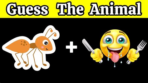 Guess the animal emoji quiz - YouTube