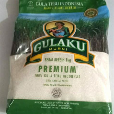 Jual GULA PASIR PUTIH GULAKU 1 KG Indonesia Shopee Indonesia