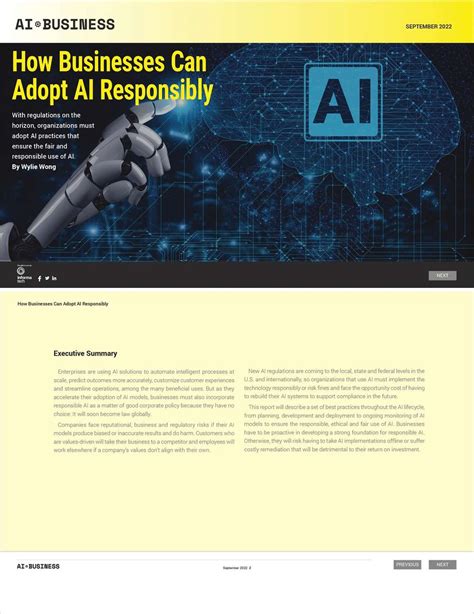 How Businesses Can Adopt AI Responsibly Free AI Business Special Report