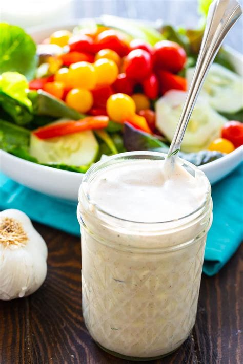 Homemade Buttermilk Garlic Dressing Amish Salad Dressing Recipe Creamy Garlic Salad Dressing