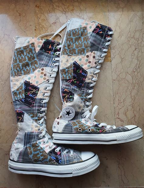 Converse Converse VTG All Star Chuck Taylor Patchwork Knee High | Grailed