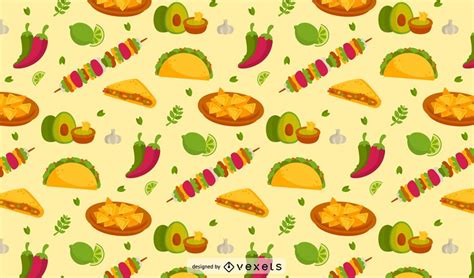 Patrón De Comida Mexicana Descargar Vector