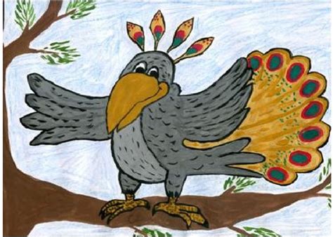 Ворона в павлиньих перьях – Dslov.ru