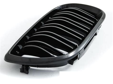 Paire Grilles Calandre Bmw Serie E Look Sport Noir Glossy