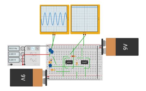 Circuit Design 50 Hz Twin T Notch Filter Tinkercad