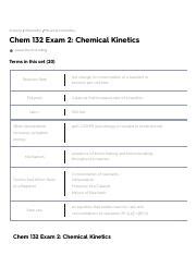 Chem 132 Exam 2 Chemical Kinetics Flashcards Pdf Science Chemistry