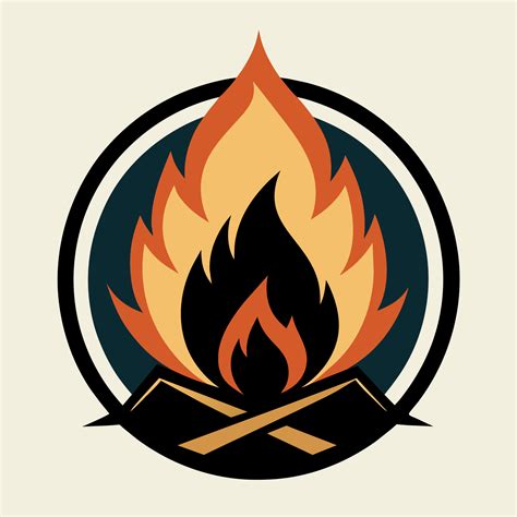 Camp Fire Logo Design Ignite Your Brand Identity 49184173 Vector Art at ...