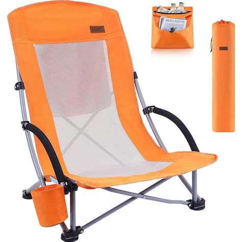 NICE C Beach Chair, Beach Chairs for Adults with Cooler Compact High ...