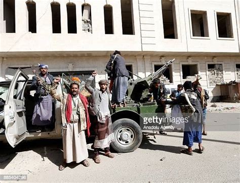 Houthis Take Security Measures As They Build Up Checkpoints At Former News Photo Getty Images