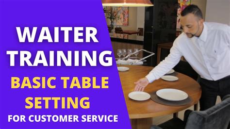 Food And Beverage Service How To Set A Basic Table Service Training