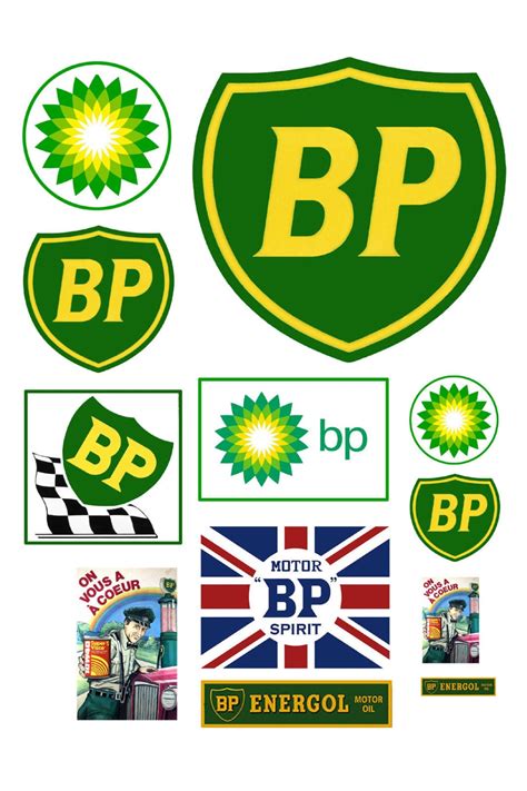 Miniature Scale Model Bp Gas Station Signs British Petroleum Gasoline