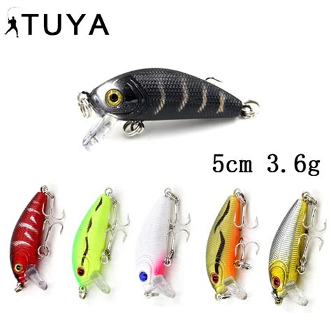 TUYA Crankbaits Minnow Wobblers señuelo de pesca flotante anzuelo de