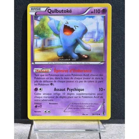 Carte Pokémon 36 119 Qulbutoké XY04 Vigueur spectrale NEUF FR