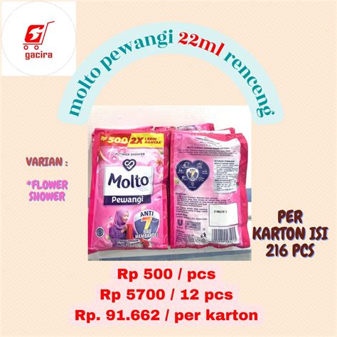 Jual Molto Pewangi 22ml Renceng Shopee Indonesia