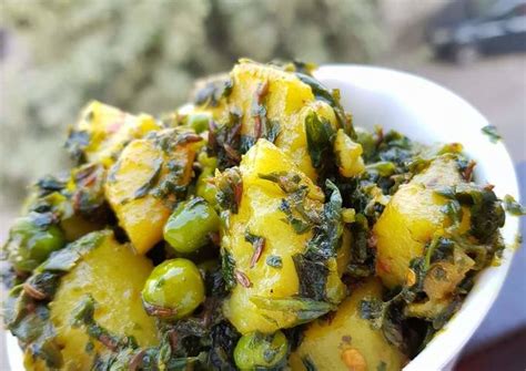 Aloo Methi Matar Recipe By Nikita Kathuria Cookpad