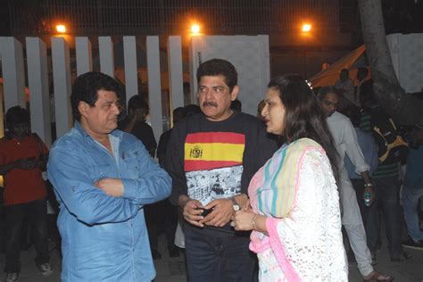 Gajendra Chauhan Pankaj Dheer With His Wife At Prayer Meet For