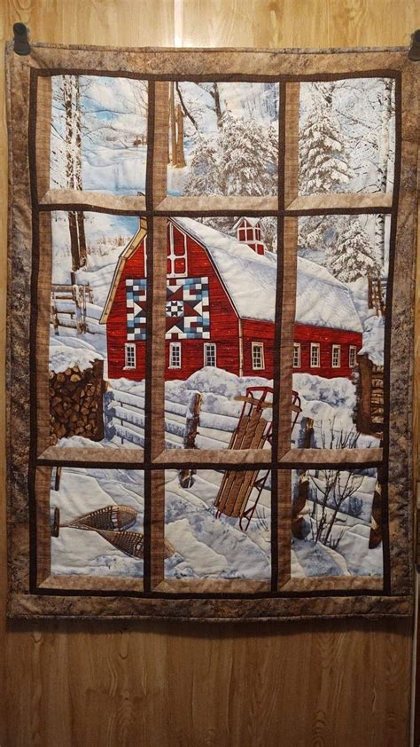 Pin By Cynthia White On Lap Quilts In 2024 Fabric Panel Quilts Attic Window Quilts Quilt