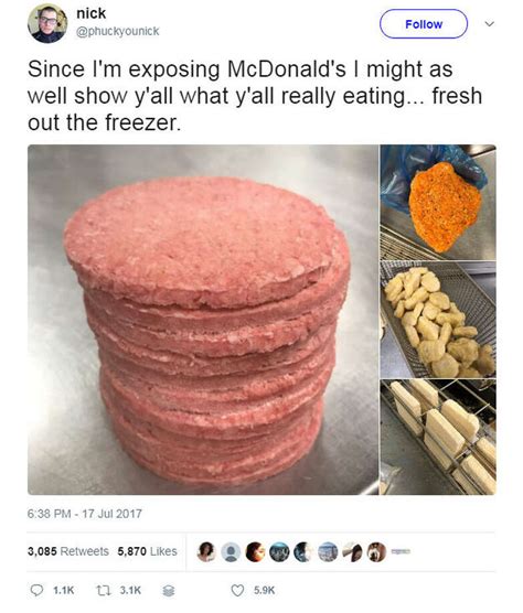 Mcdonalds Employee Fired After He Shares Disgusting Photos Of Inside