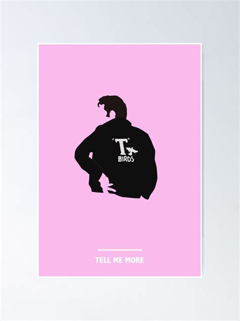 "TELL ME MORE (Grease)" Poster for Sale by commeuneaffiche | Redbubble