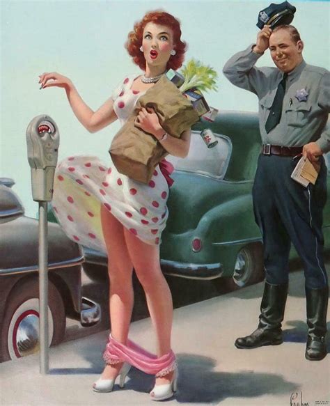 Art Frahm Vintage 1951 No Time To Lose Cheesecake Pin Up Print Etsy