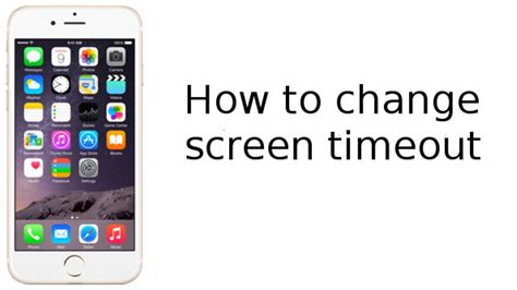 How To Change Screen Timeout On Iphone Youtube