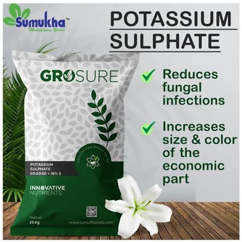 Grosure Potassium Sulphate Pack Type Bag Pack Size Kg At Best