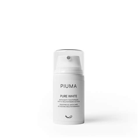 PIUMA toothpaste PURE WHITE, 75 ml - Piuma.lt