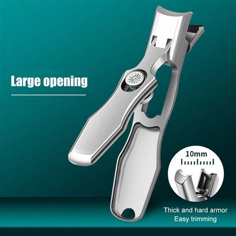 Senza Portable Ultra Sharp Nail Clippers Stainless Steel Nail Clippers For Thick Nails Wide