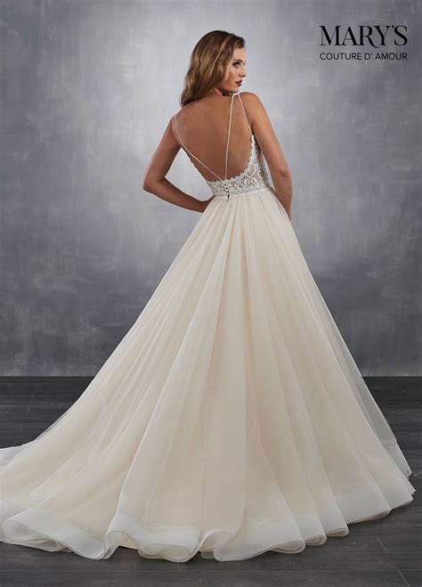 Marys Bridal Mb Open Back Bridal Dress Madamebridal