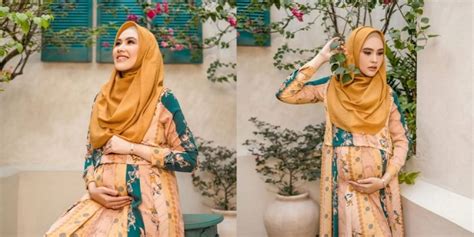 Deretan Maternity Shoot Terbaru Kartika Putri Di Halaman Rumah